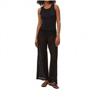 NEW MICHAEL STARS priscilla mesh pant in black